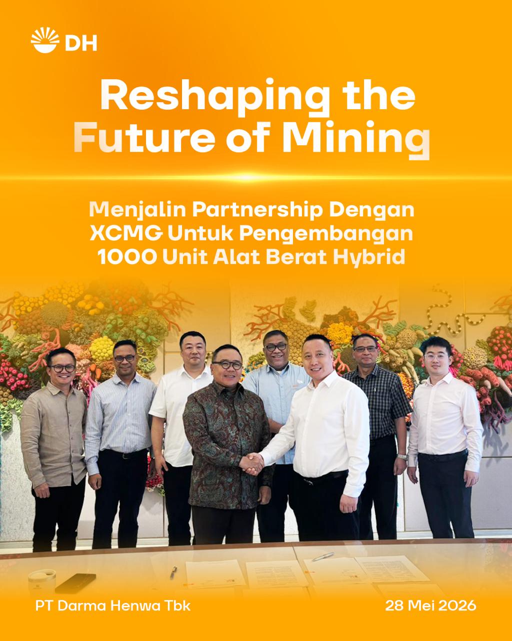 Menjalin Partnership dengan XCMMG untuk Pengembangan 1000 Unit Alat Berat Hybrid